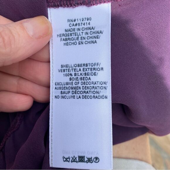 TRUE RELIGION purple silk button down size XS - Picture 3 of 12